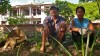 Ouvriers dans un chantier. Quan Lan. vietnam Ouvriers dans un chantier. Quan Lan. vietnam